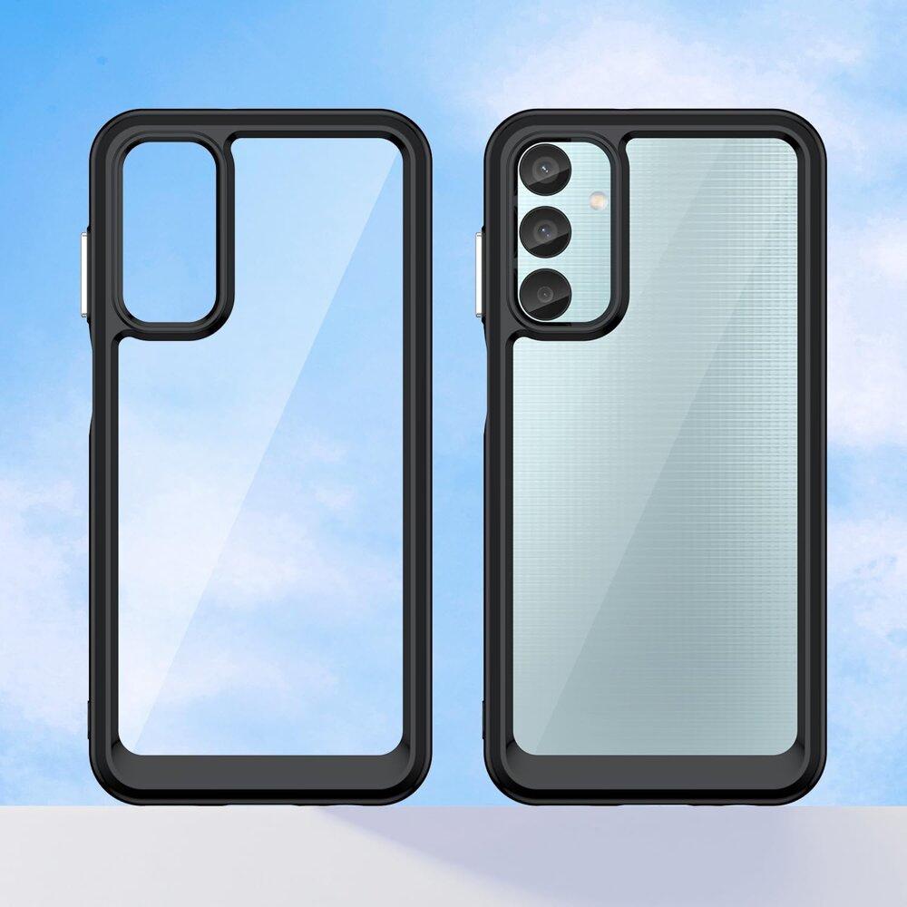 Samsung Galaxy M15 5G Fusion Hybrid Case, Transparent / Black