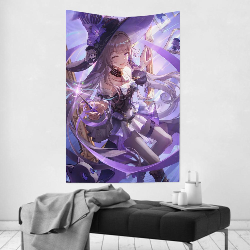 1 Stück The Herta Honkai Star Rail Spiel Wandteppich Raumdekor Wandtuch Party Hängender Hintergrund Raumdekor Babyzimmer