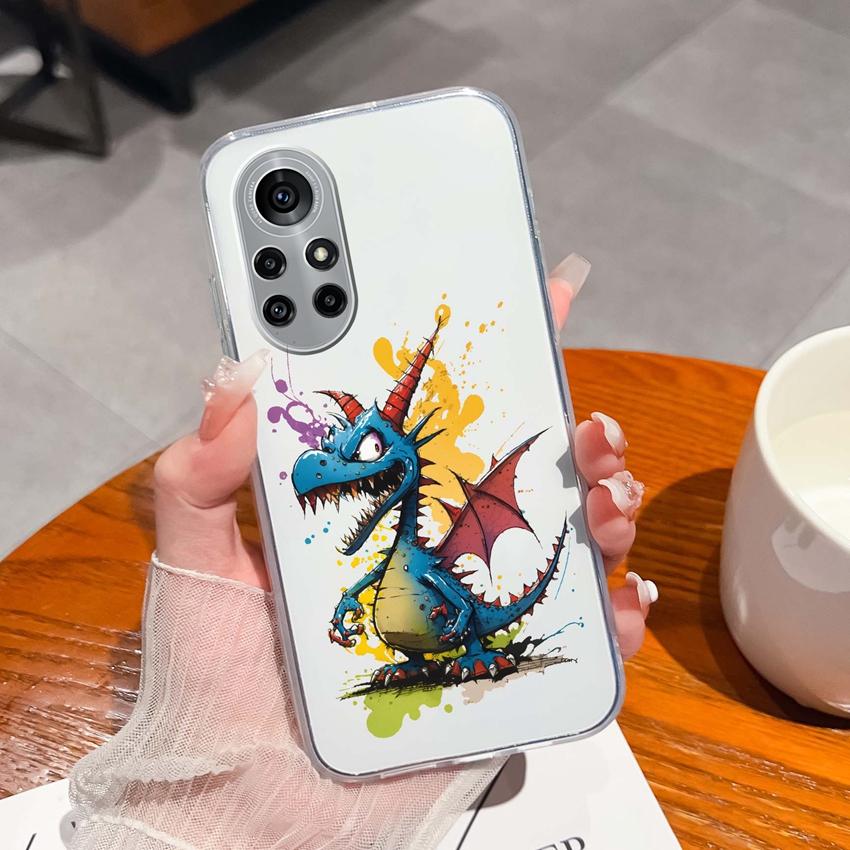 Case For Huawei Nova 8 9 10 11 Pro SE P Smart 2019 2020 Y60 Y70 Cute Black Cat Phone Cover Soft Slim TPU Shockproof Transparent Shell For Huawei Cases