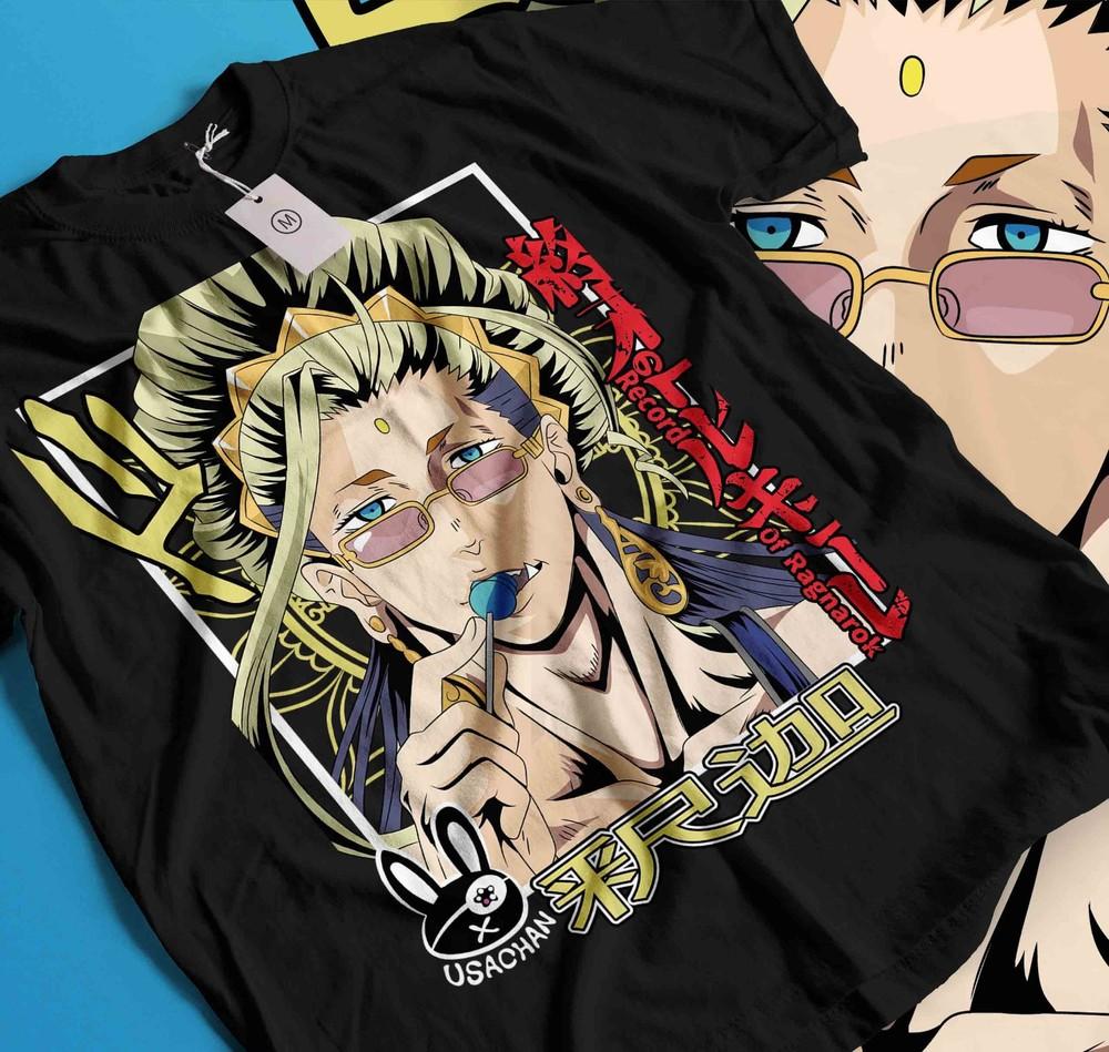 

Будда Футболка Record Of Ragnarok Будда Аниме Манга Подарок для фаната Девушка футболка 542 S