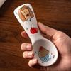 Cartoon Ceramic Spoon Cute Creative Ice Cream Spoon High-end Aesthetic Design Rice Spoon Home Children's Dessert Spoons