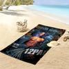 Name Custom Tupac Print Beach Towel, Large Soft Quick Dry Towel for Beach Camping Swimming