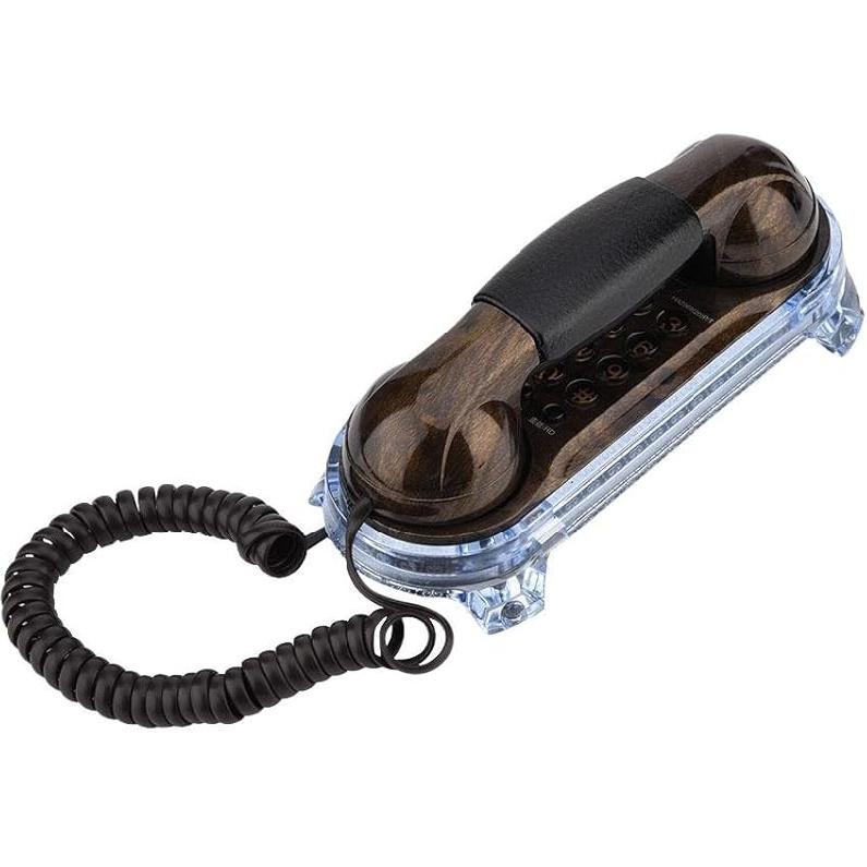 Проводной телефон Wendry, Стационарный телефон, Ретро-телефон с эргономичным дизайном, Настенный проводной телефон для дома, отеля Red copper