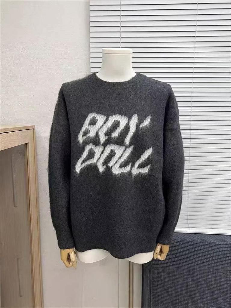 Men's CE Home 25SS Autumn/Winter Big Logo Jacquard Knit Sweater
