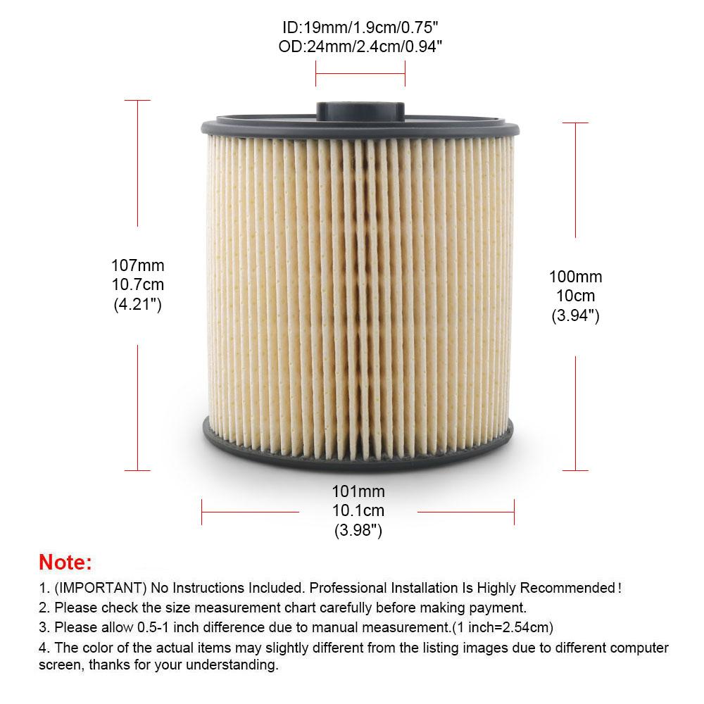 Premium Kraftstofffilter 68436631AA Für Dodge Ram 2500 3500 4500 5500 6.7L 2019-2022 Turbo-Dieselmotor Für Cummins