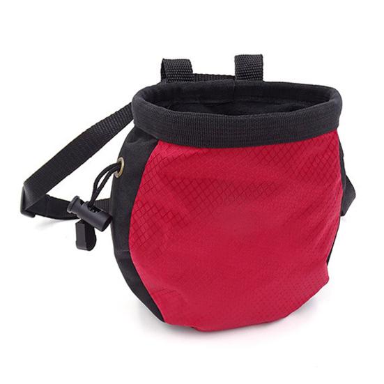 Adjustable Climbing Chalk Bag Waterproof Gear Chalk Bag Anti-slip Waist Hanging Chalk Bag Rock Climbing Bouldering Weightlifting Gymnastics Fitness