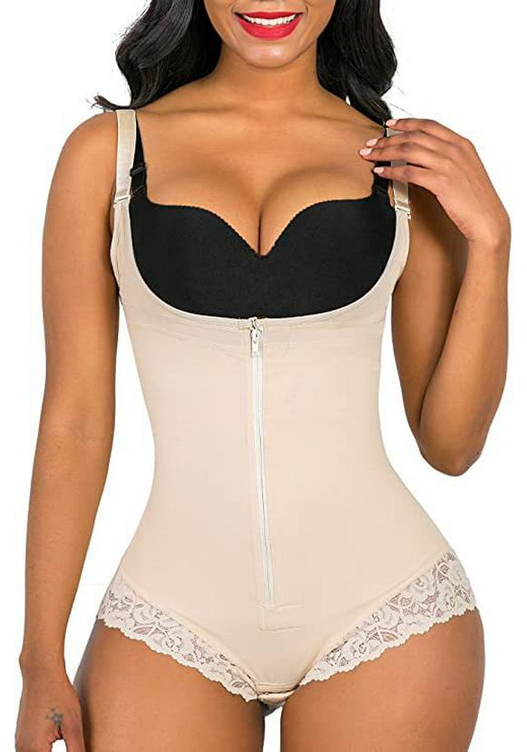 Plus Size European & American Body Shaper: Slim Waist, Tummy Control, Hip Lifting One-Piece
