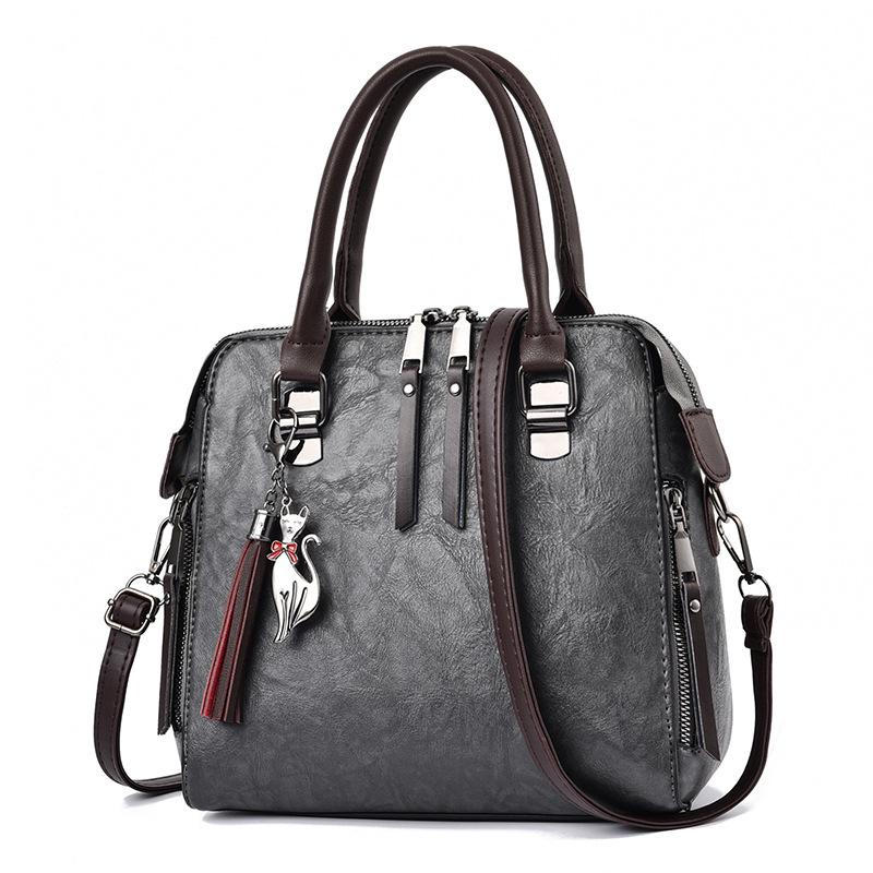 Yogodlns Bolso de cuero para mujer Bolsos de hombro tipo bandolera con borlas Totes