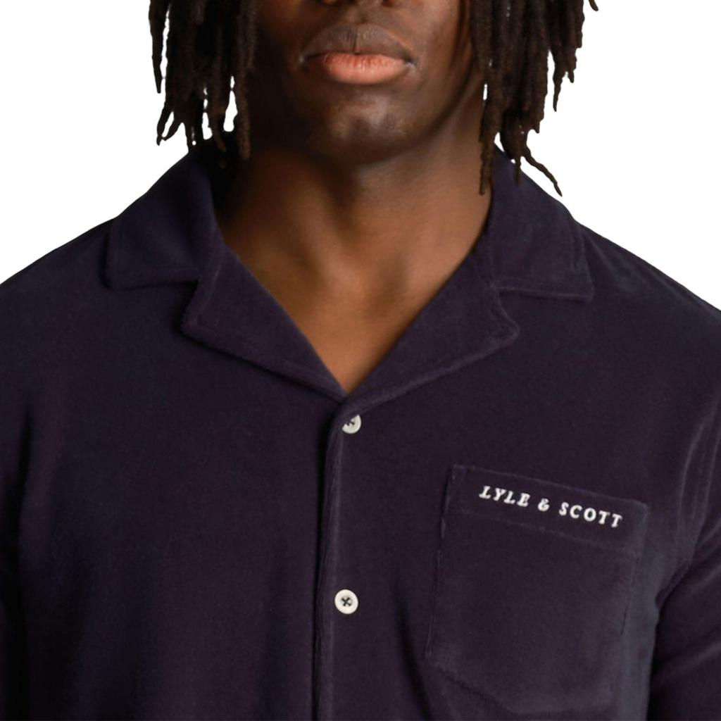 Lyle & Scott Mens Towelling Resort Shirt