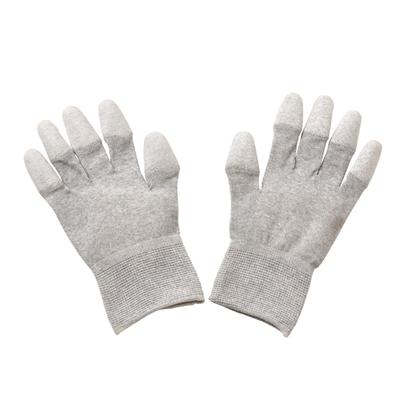 ESD 10 Fingertip Touchscreen Size Gloves, Anti-Static Gloves, Pairs, Non-Slip, Coating, Compatible, S, F-66-S