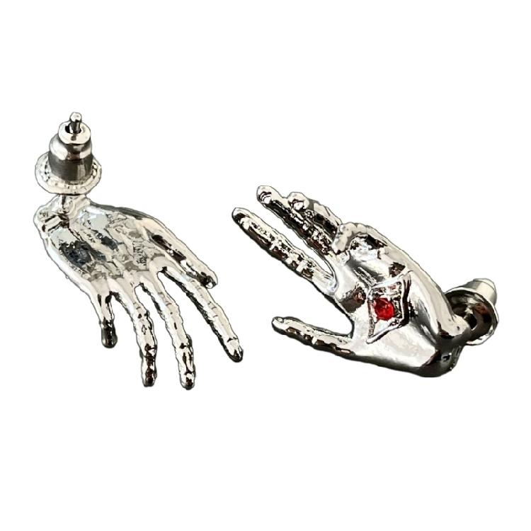 

Punk Rock Devil Eye and Hell Hand Ear Jewelry for Stylish Music Festival Looks 1