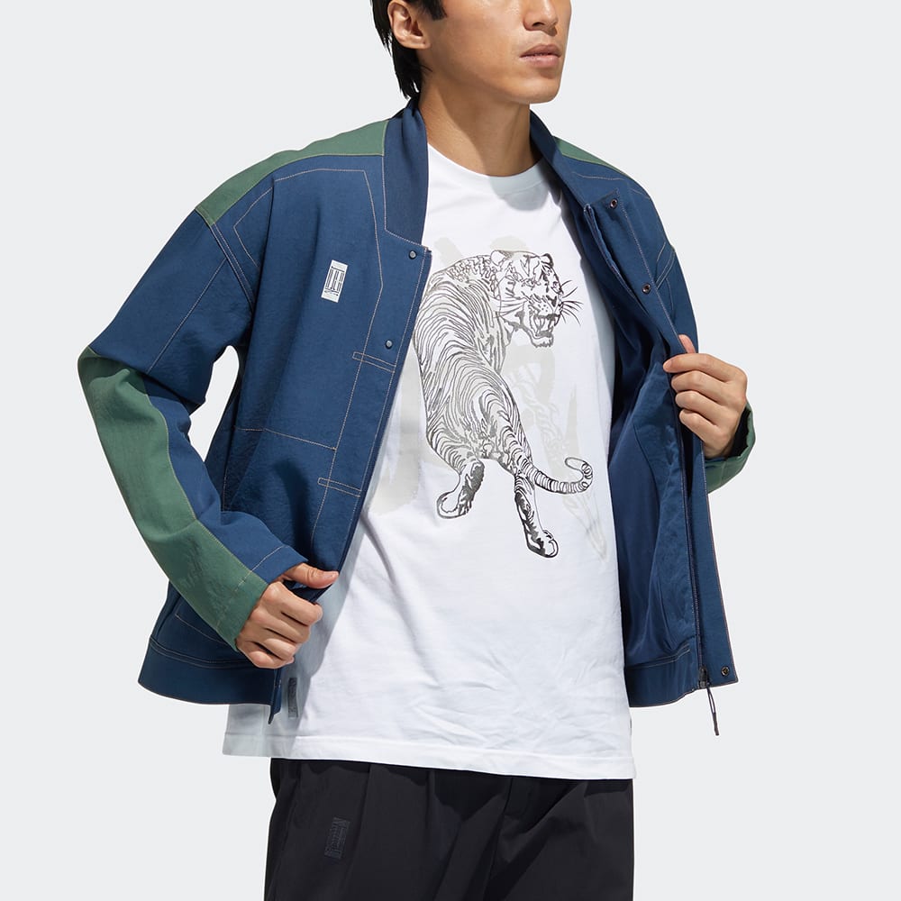 Adidas Jackets Men's Navy Blue Baseball Collar Moderate Other GP0905