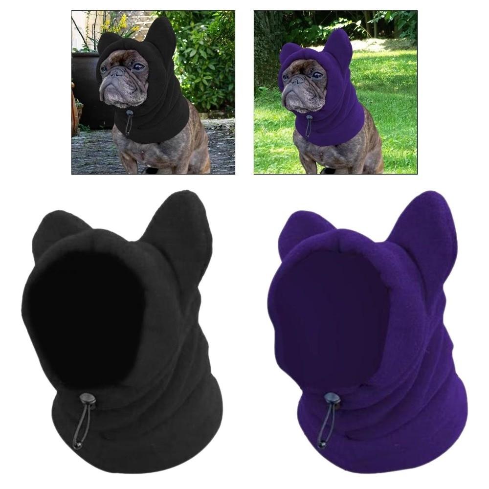 Solid Color Dog Fleece Hats Soft Dog Headgear Pets Supplies Dog Warm Caps Pet Use