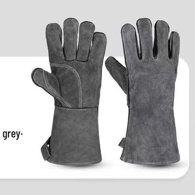 Gants de travail Maihan Ignifuges Résistants à la Chaleur en Cuir de Vache
