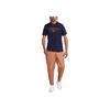 Nike Solid Color Letter Print Round Neck Straight Short Sleeve T-Shirt Men Tops Dark-Blue FD1048-498