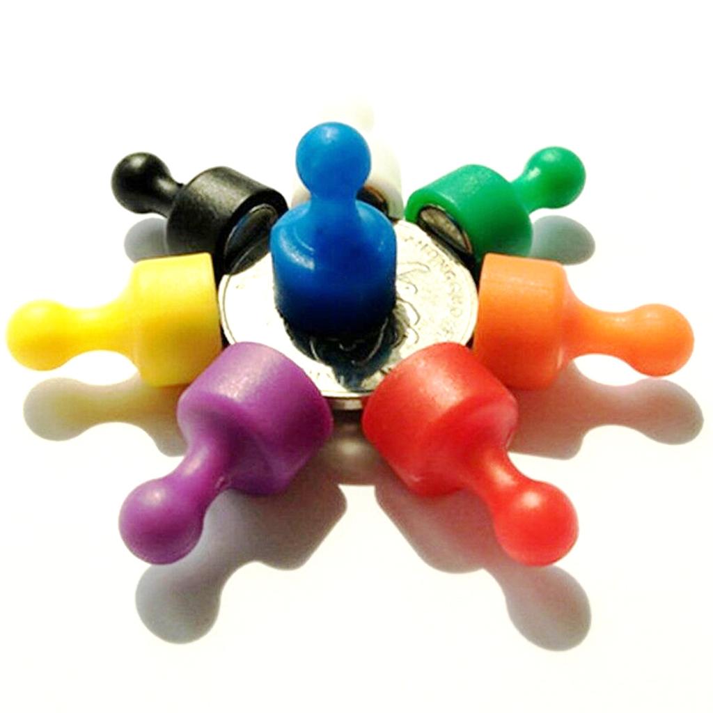 28 Stück farbige Kühlschrankmagnete, starke magnetische Reißzwecken mit Aufbewahrungsbox, Whiteboard-Magnete, Kartenmagnete, Büromagnete, Kalendermagnete