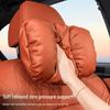 Luxury Leather Car Neck & Lumbar Support Pillow Set