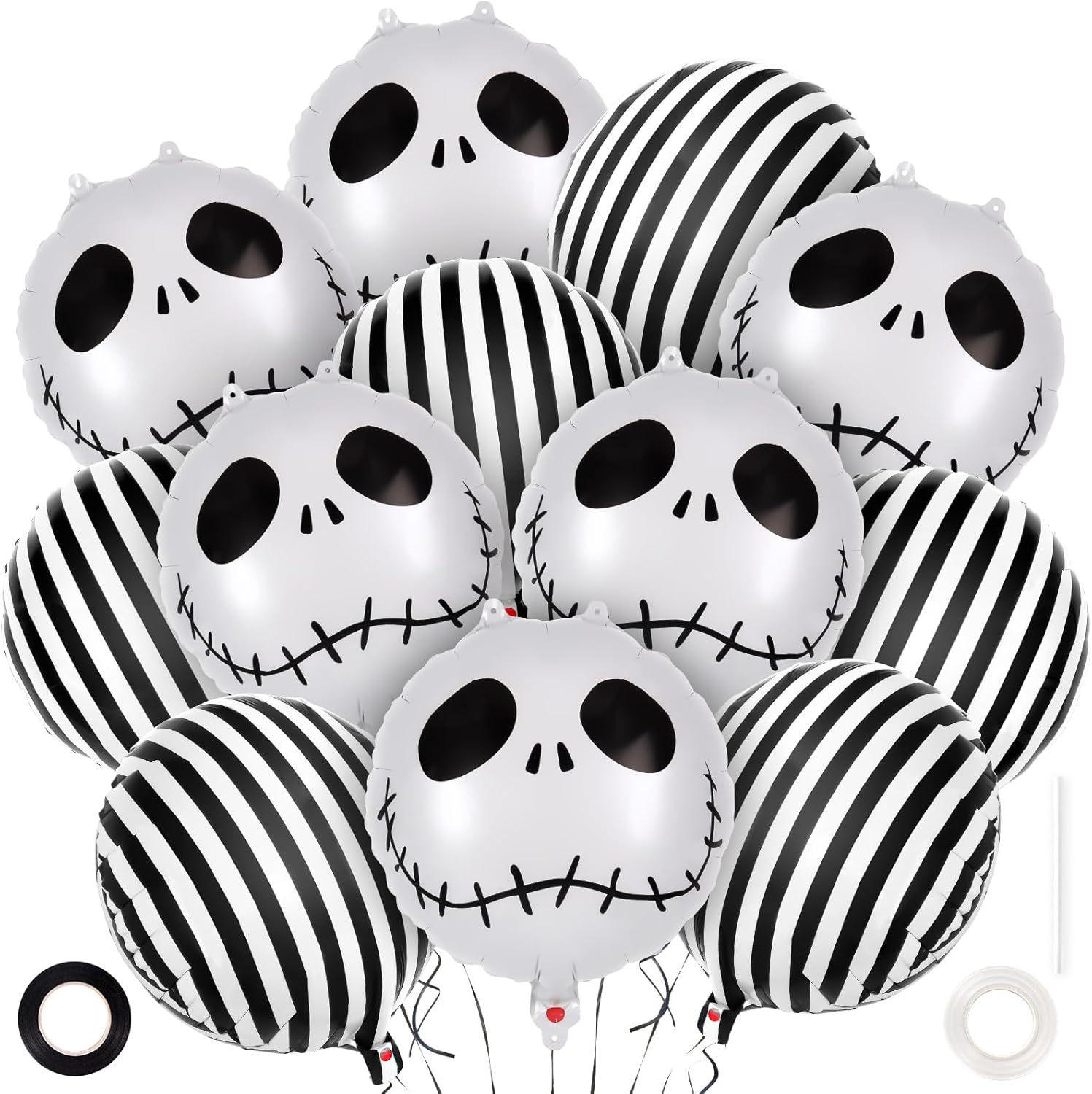 Ghost Skull Halloween Balloon Arch & Wreath Set