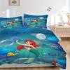 Mermaid Friends Underwater Print 3Pcs Bedding Setduvet Cover With 2 Bedropillowcase Home Birthday Gift