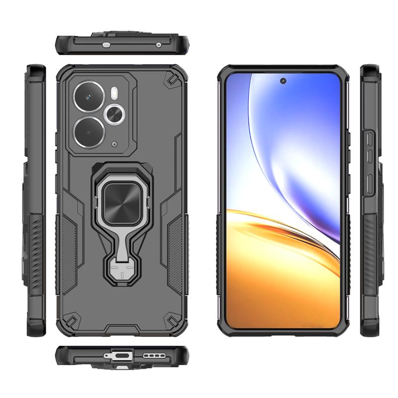 Anti-Slip Phone Case For Realme 14 5G Magnetic Suction Stand Phone Holder Cover Realme 14 Pro Plus Case For Realme 14 5G Case