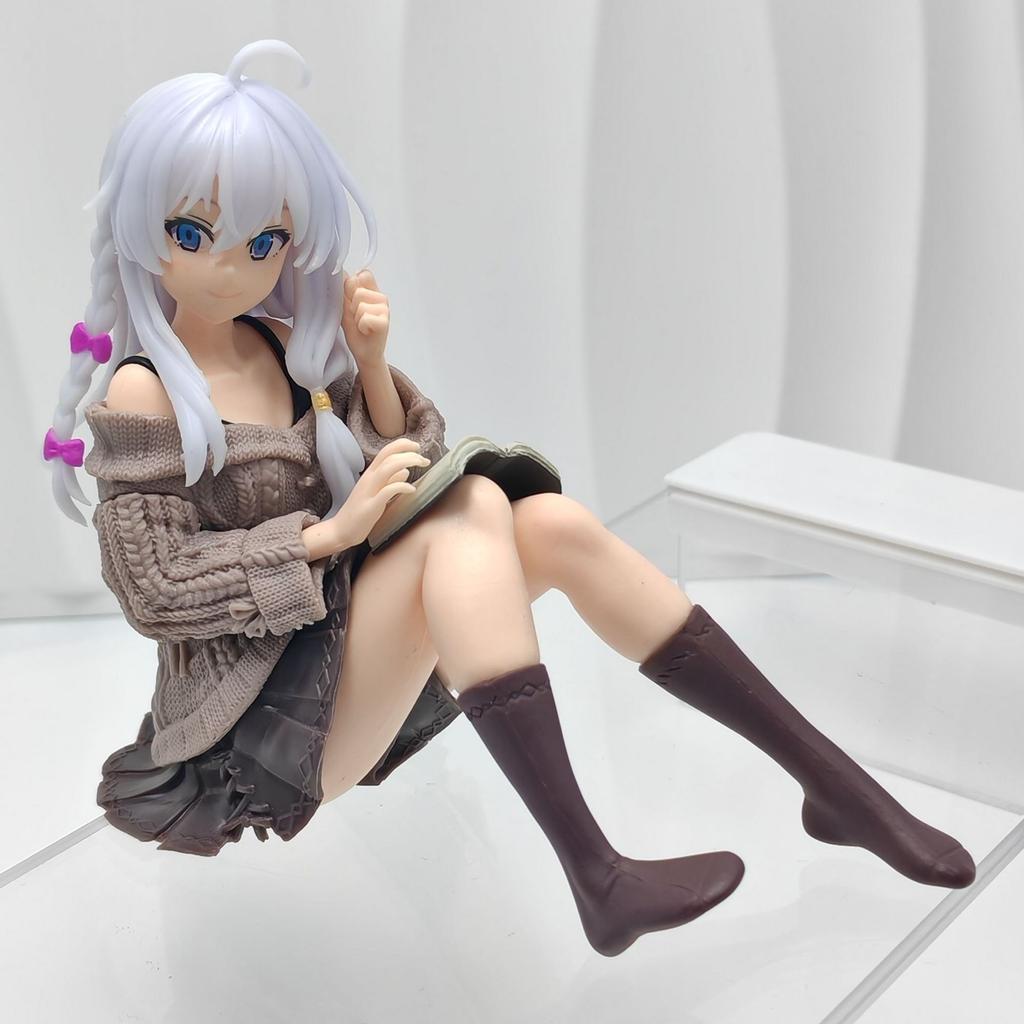 THE JOURNRY OF ELAINA Anime Figure Elaina Action Figures Desktop Cute Decorations Simple Style Kawaii Girl Japanese Dolls 10cm