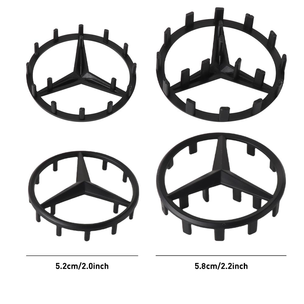 52/58mm Car Steering Wheel Badge Decorative Stickers For Mercedes Benz Amg X156 W204 W205 W203 W211 W212 W169 GLC CLK C260 EQC