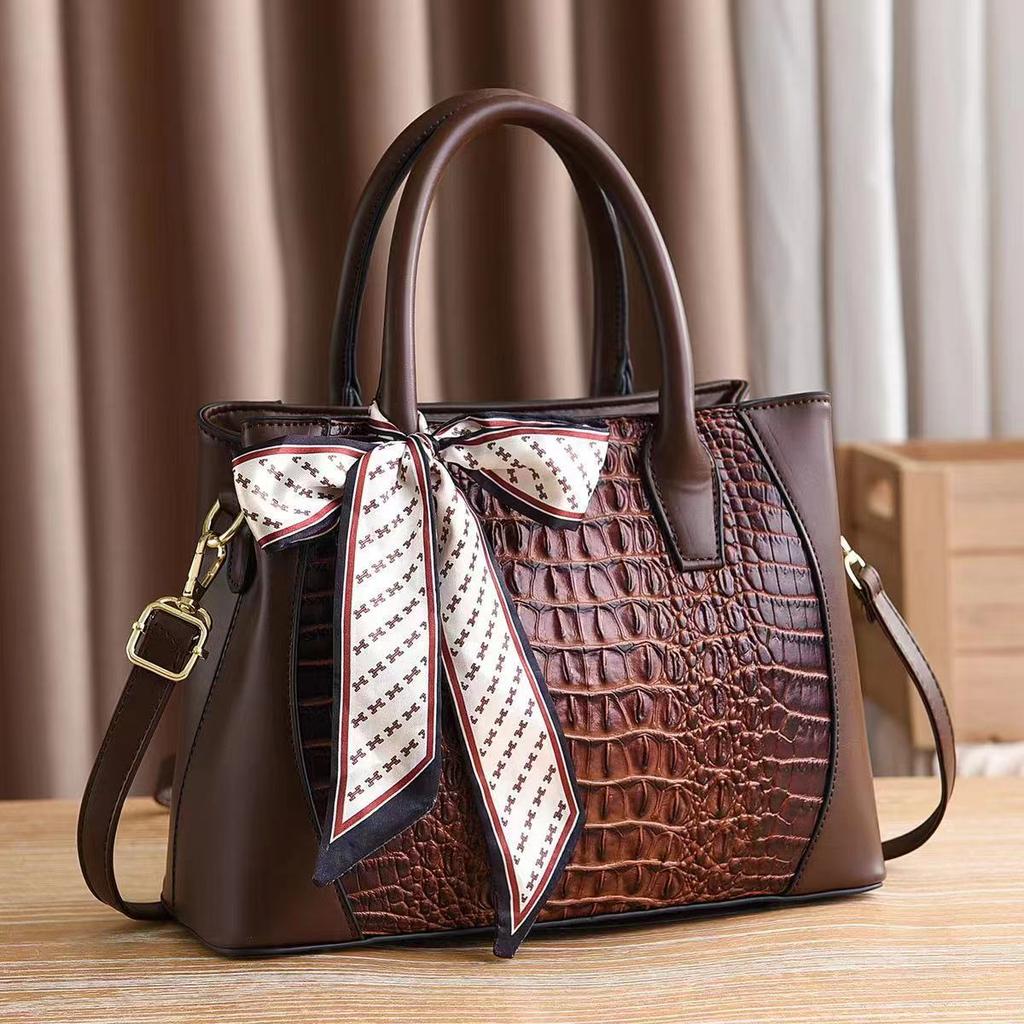 Borse con manico superiore Borsa da donna Modello coccodrillo Borse tote in ecopelle Borse a tracolla Borsa con cerniera Borsa da lavoro Borsa a tracolla vintage da donna