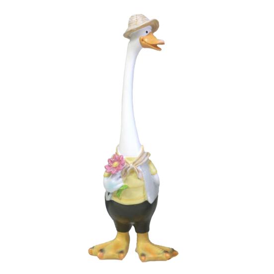 Exquisite Resin Durable Vivid Cute Animal Duck Statue Duck Sculpture