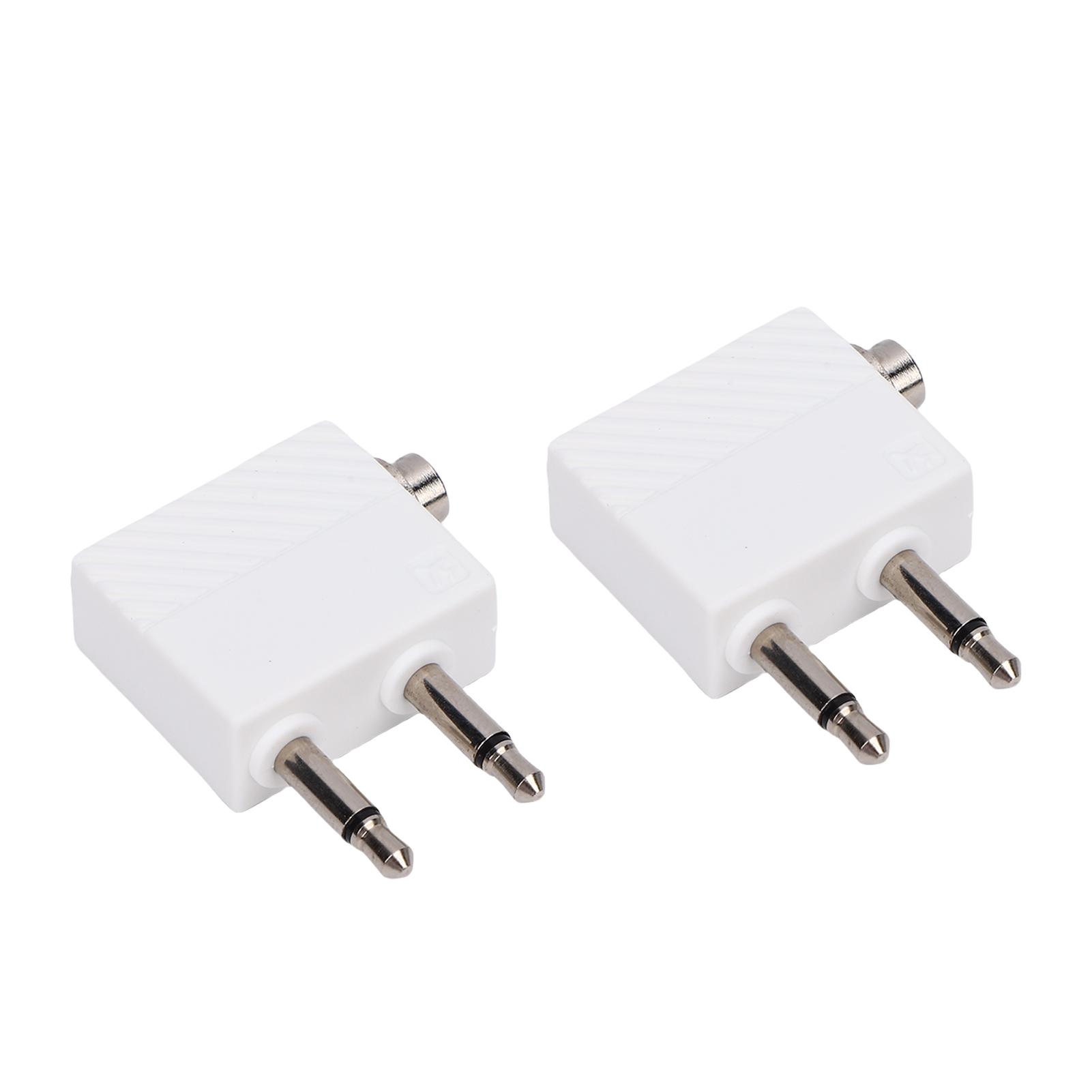 Vliegtuig Hoofdtelefoon Adapter Dubbele 3,5 mm Male naar 3,5 mm Female Luchtvaartmaatschappij Headset Converter voor in het Entertainment Systeem