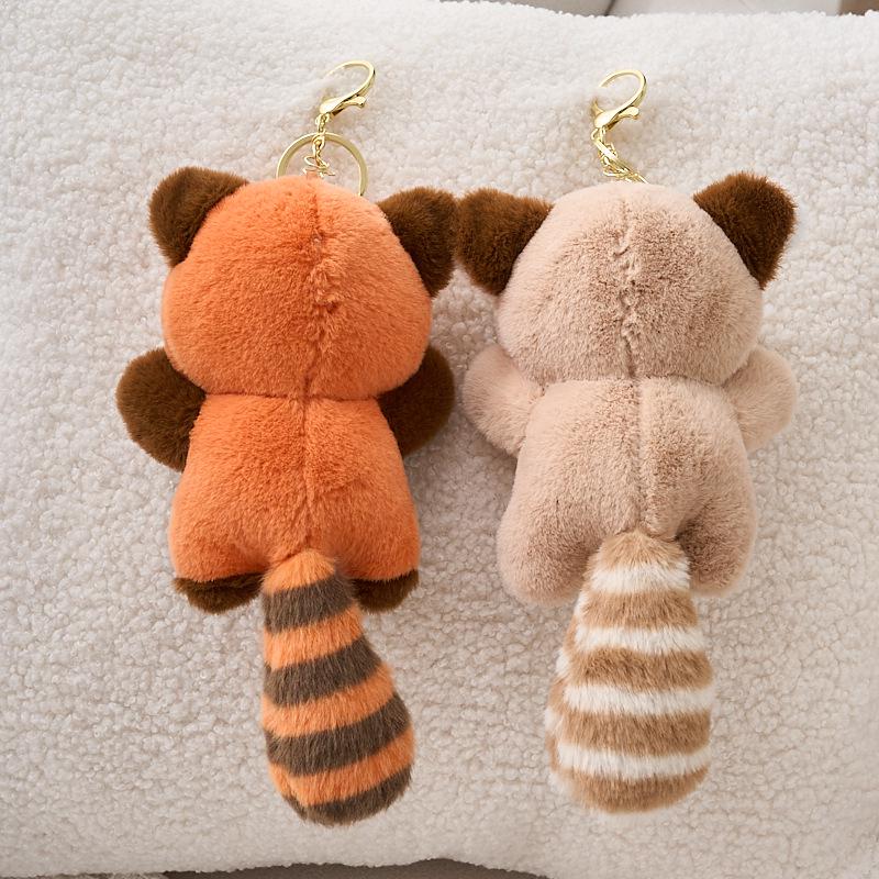 Entzückender Waschbär & Panda Plüsch Schlüsselanhänger Anhänger Spielzeug Geschenk