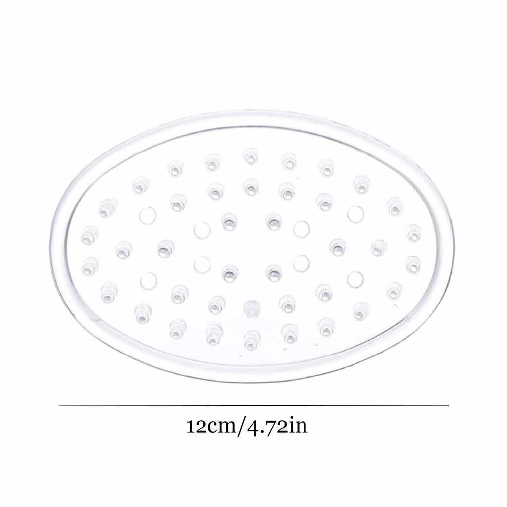 Plastic Soap Holder Bar Holder Tray Clear Plastic Oval Bath Soap Rack For Bathroom & Kitchen