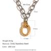 MamacitaSlay 316L Stainless Steel Mixed Color Jewelry Set 18K Gold Plated Waterproof Necklace Bracelet Earrings For Women Gift