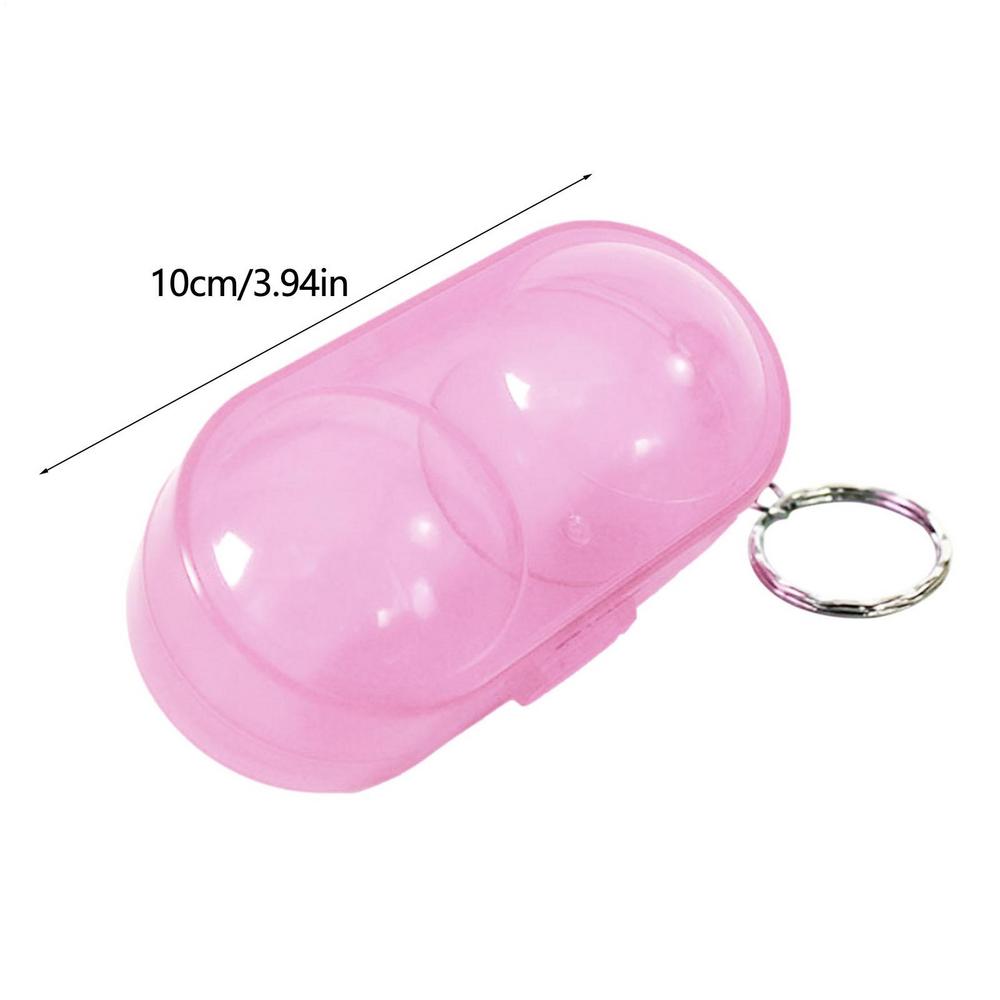 Table Tennis Ball Container Box Portable Ping Pong Ball Protection Box Hard Plastic Case With Keychain Table Tennis Accessories