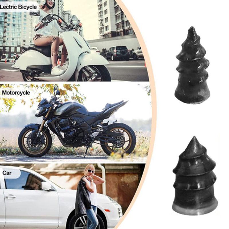 50 ცალი მინი საბურავის სარემონტო ფრჩხილების ნაკრები მანქანის უტუბლო საბურავის პუნქციური ხრახნიანი პაჩებისთვის