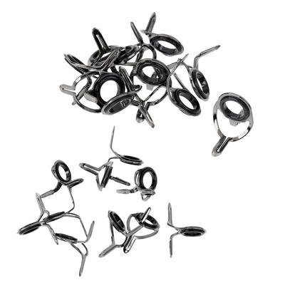 Eye Guides Line Repair Kit Wire Loop Fishing Rod Guides Tips Stainless Steel Circle Ring Eye Rings