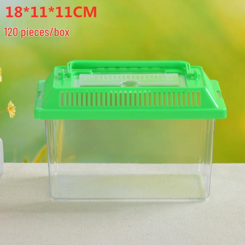 Transparent Multi-Size Handheld Pet Breeding Box and Tank for Turtles, Goldfish, and Hamsters