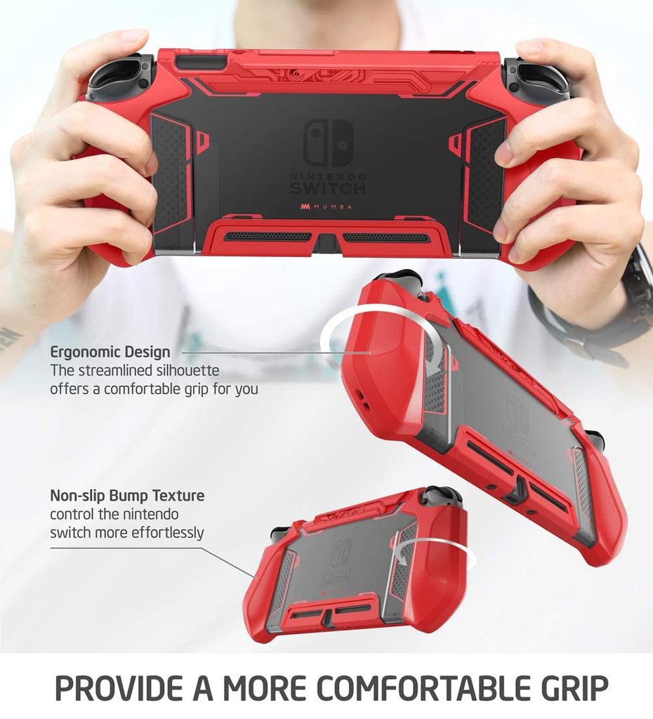 Mumba Nintendo Switch Case Ochranný kryt TPU Grip Dokovatelné příslušenství Kompatibilní s Nintendo Switch a ovladačem Nintendo Joy-Con [řada Blade]
