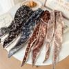 Fashion Retro Headscarf Cotton Hair Scarf Thin Neck Scarves Women Ribbon Headband Floral Print Bandana Head Scarf Autumn