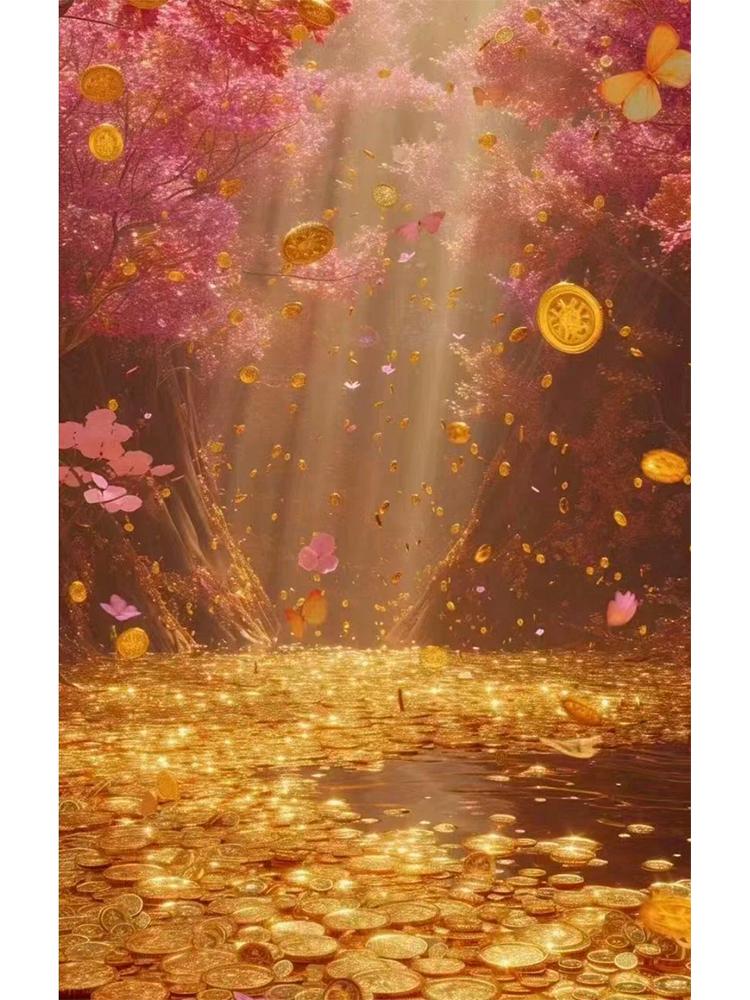 

Мечта Золото Золото Новая серия 2024 украшение для вечеринки Алмазная картина 5D Diy Алмазная мозаика вышивка набор персонализированный подарок Full Round 20x40CM