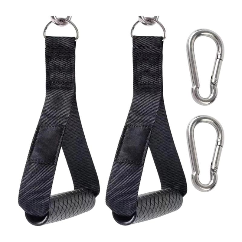 1 Pair Pull Up Resistance Bands Handles Nonslip Grip Handle Attachments for Pull Up Bar, Barbells and Resistance Bands