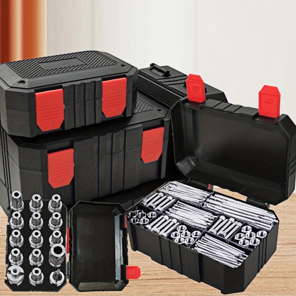 Plastic Packaging Box Small Hardware Accessories Storage Case Aiming Plastic Tool Box Organizer Drill Storage Case (No Cotton)
