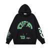 1215 Blanc cassé 2026 Automne et Hiver Nouveau Motif Lettres Dessin Animé OW Sweat à Capuche Imprimé Hommes et Femmes