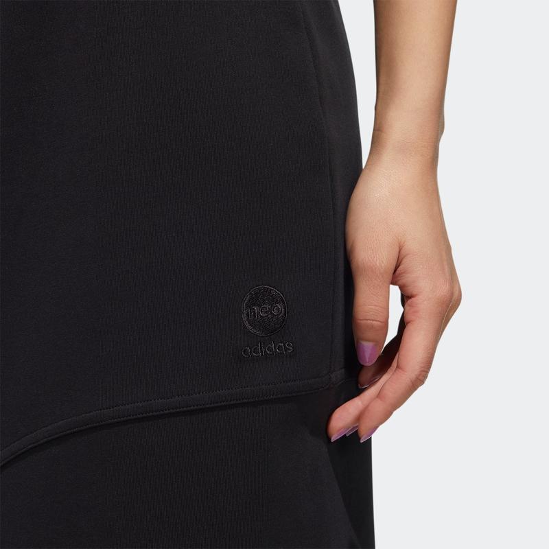 Adidas Neo Striped Slit Skirt Women Bottoms Black HF7331