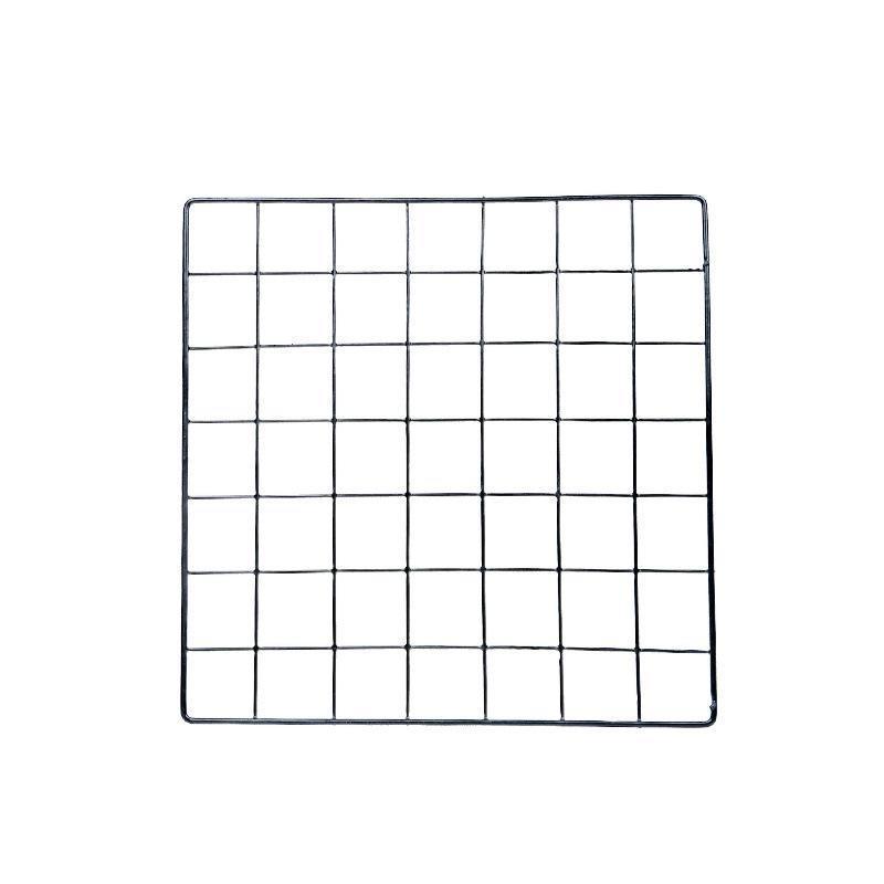 Thickened Black Iron Mesh Grid Wall Display & Storage Rack