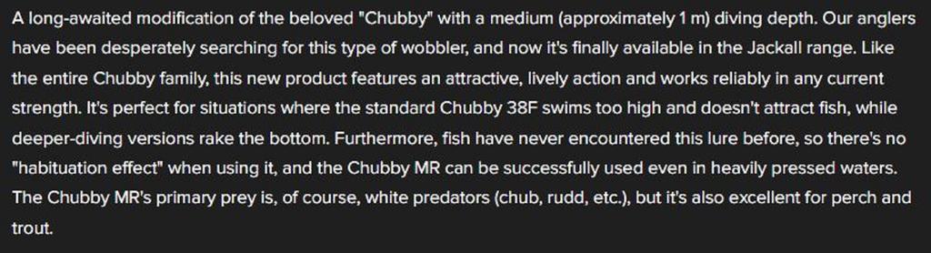 Jackall Chubby 38F MR Floating Lure UV Mat Silver Tiger (0536)