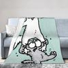 Simons Cat Plush Blankets Child  Flannel Bedding Throws For Outdoor Super Warm Custom DIY Quality Bedspread Birthday Gift