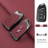 Compatible Dongfeng Fengguang 580 E380 Remote Key Cover: Metal Protective Shell with Leather Wrap for 2016/2017 Models