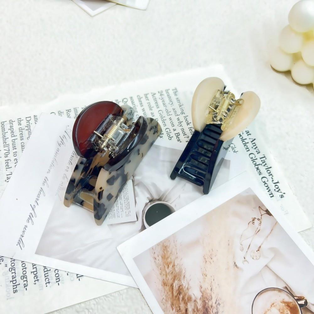 Vintage Hair Clip Acetic Acid Hair Claw Fashion Shark Clip  Girls