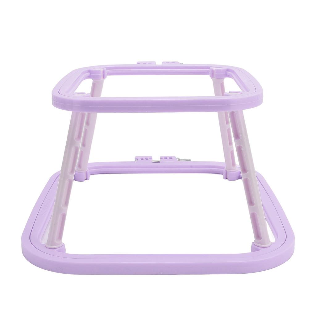 Dubbellagrig broderibåge Bordsbroderiram Hållare med Nål för Hantverksprojekt Nordisk