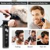 Electric Hair Clipper LCD Display Professional Cordless Hair Beard Trimmer 0.1mm Bald Head Self Hair Cutting Machine for Men